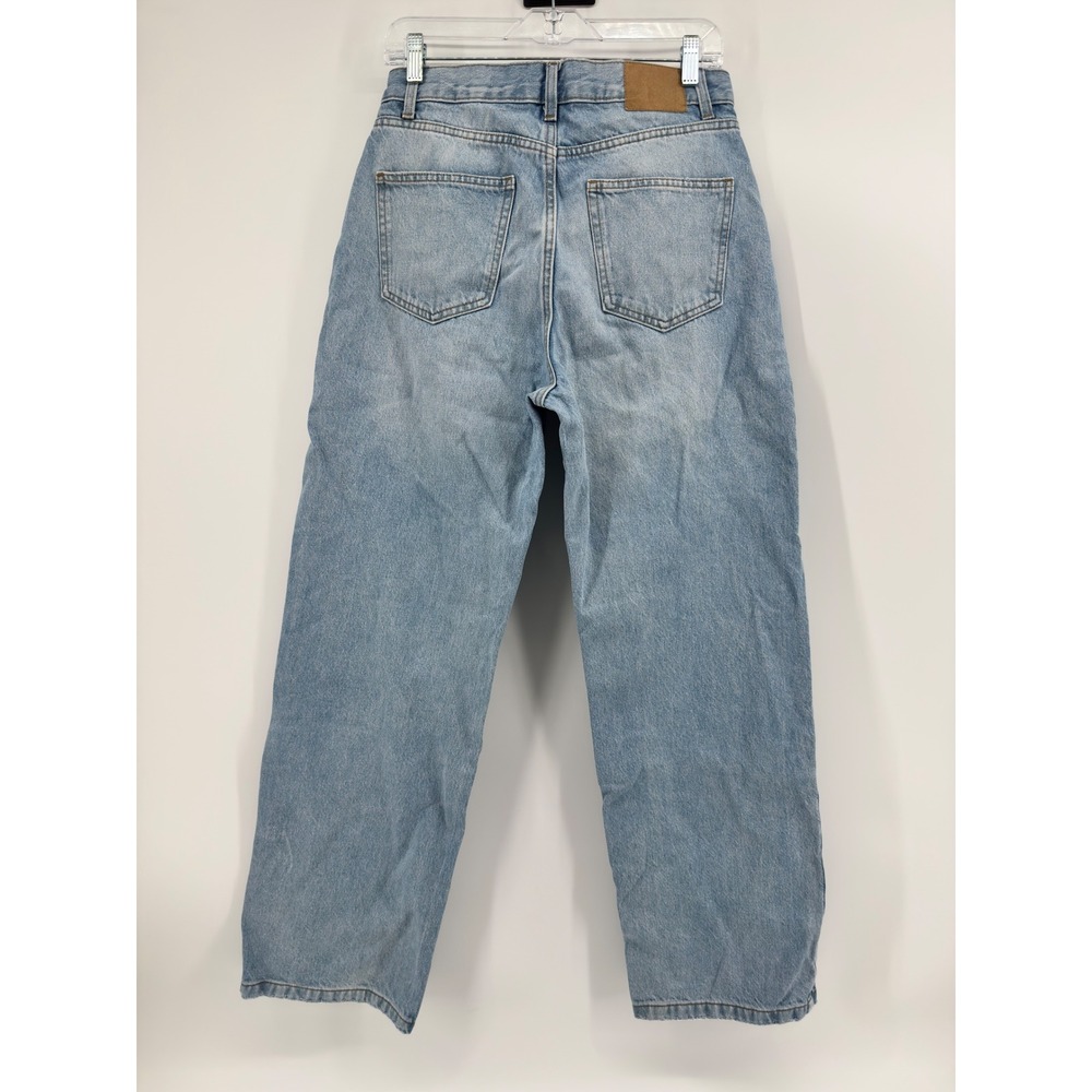Cotton On Loose Straight Jean Light Wash Blue High Rise Relaxed Denim US 8 - Picture 2 of 5